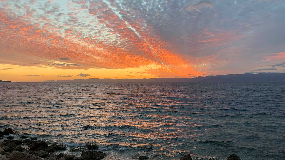 sunset at the Red Sea by Mohammed Ibrahim 