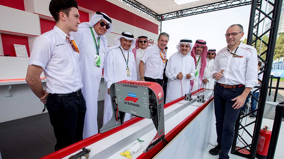 Aramco F1 in schools KSA launch race