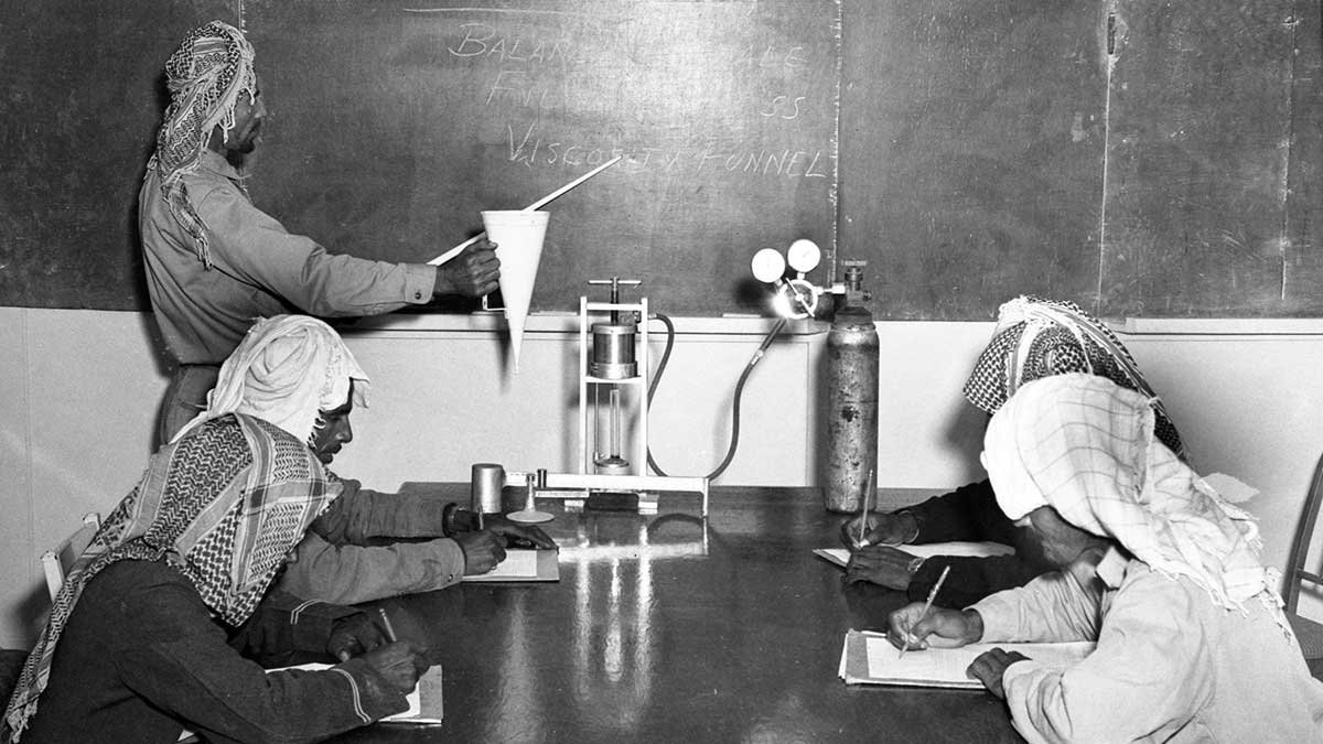 Chemistry class 1950