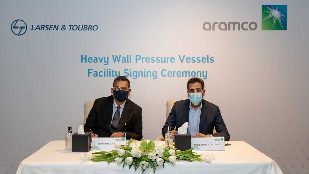 Saudi Aramco and L&T MoU Signing