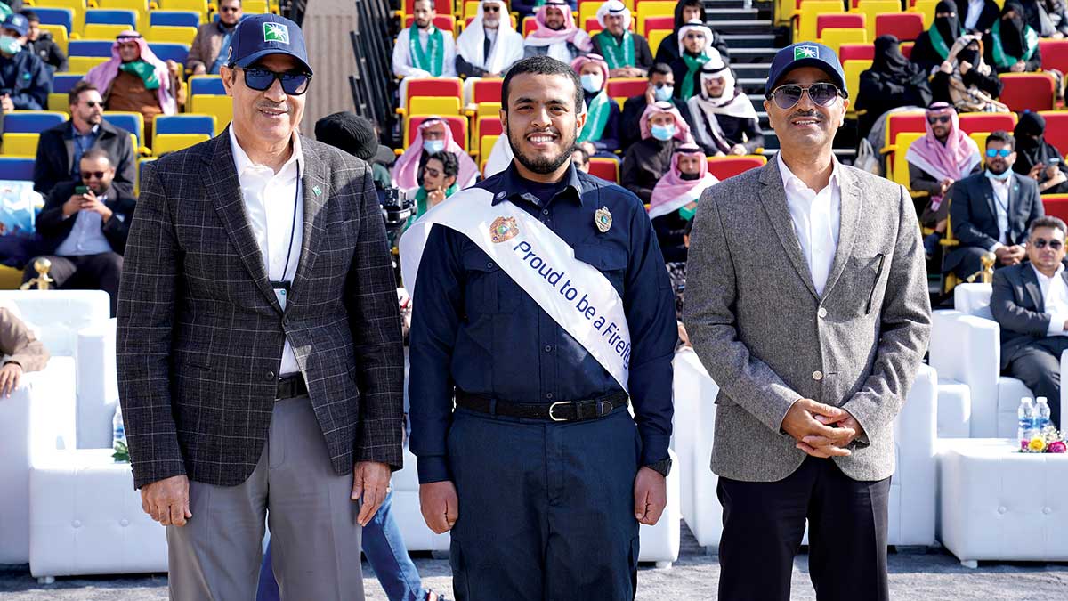 Ali alzahrani and bader janna with abdullah alzahrani