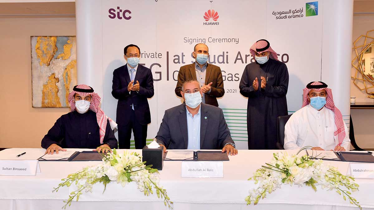 Aramco signs MoU with STC and Huawei