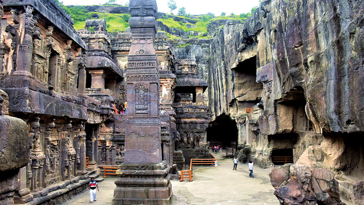 One of many rock cut temples