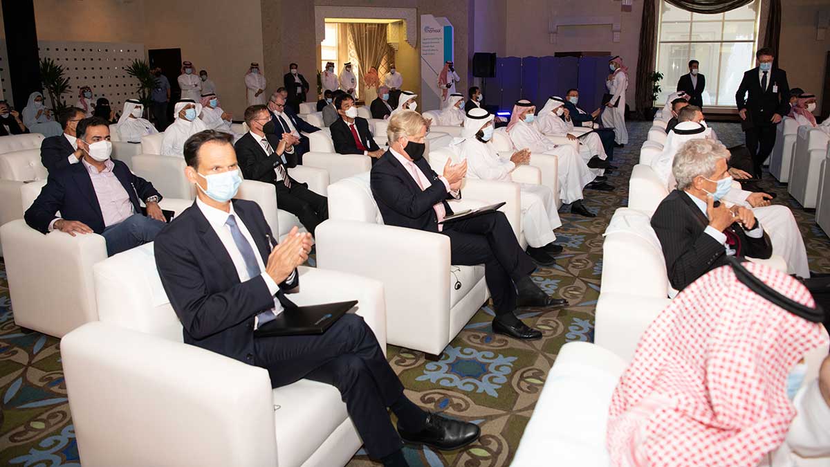 Aramco namaat signing event in Dhahran