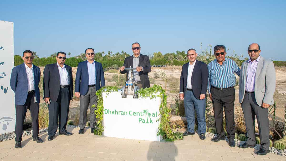 Dhahran Central Park inauguration Nabeel A Al Jama'  Fahad K Dhubaib