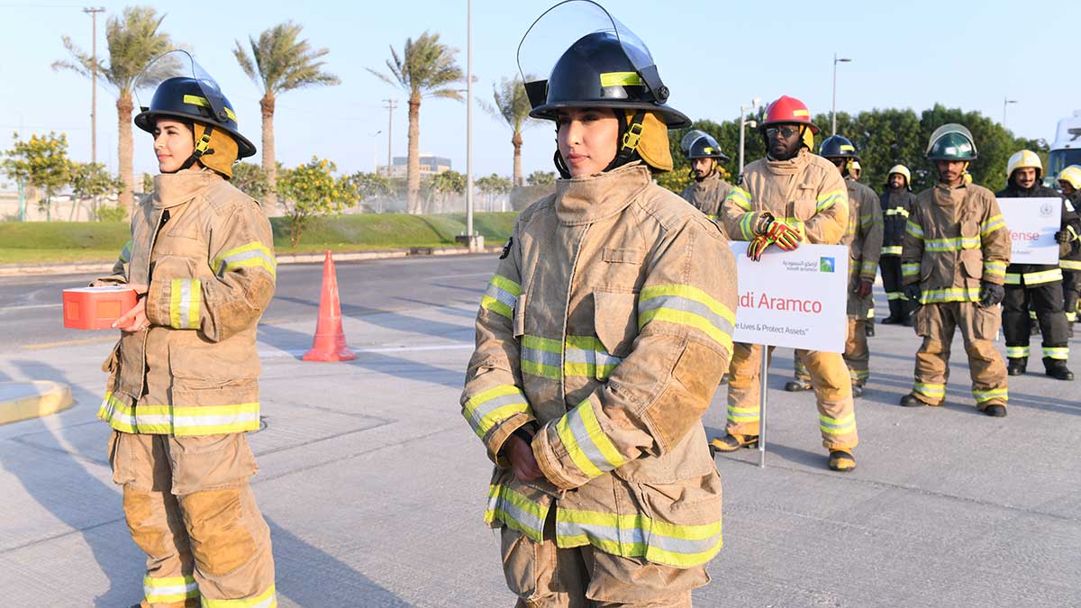 Aramco Feel the Burn Firefighter Challenge competition in Dhahran, Ithra