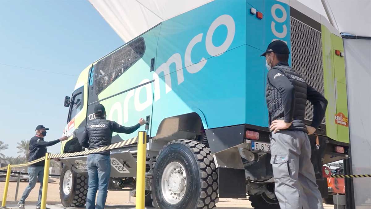 Dakar Rally Aramco sponsored hydrogen vehicle first-ever in race