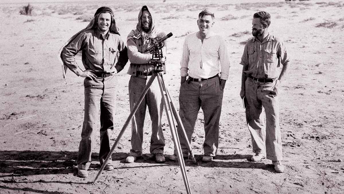 geologists tom Barger, Walt hoag, Max steineke and Jerry harriss