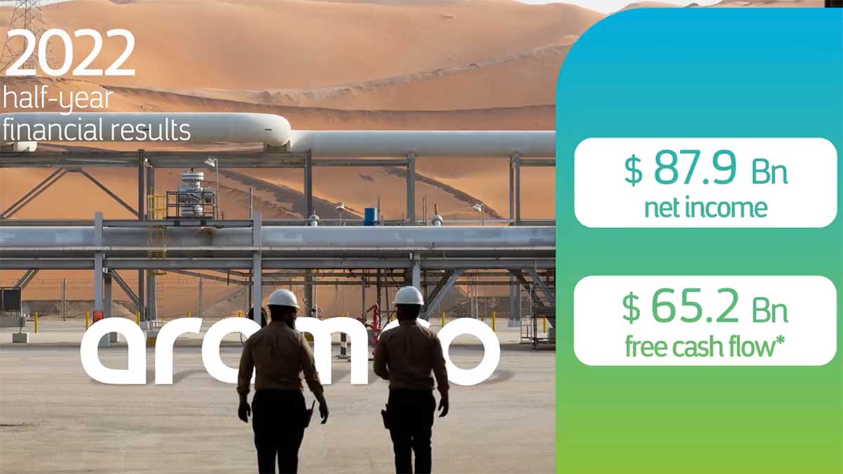 Aramco second quarter half year results