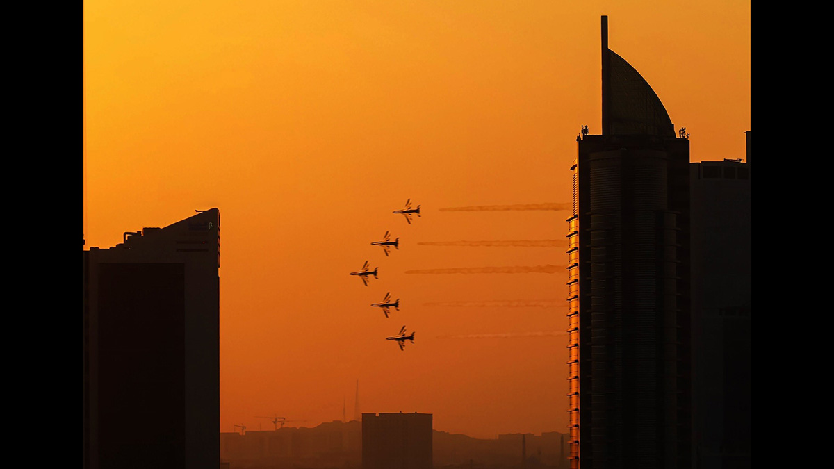 John San Jose image of air show against sunset