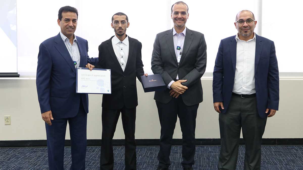 Aramco's Abdullah A AlGhamdi recognizes Mshal Aljohani