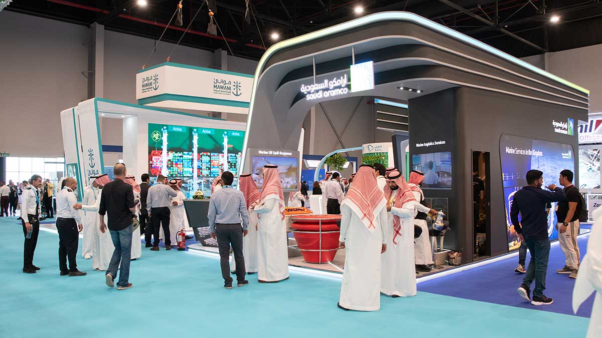 Saudi Maritime Congress Aramco exhibit