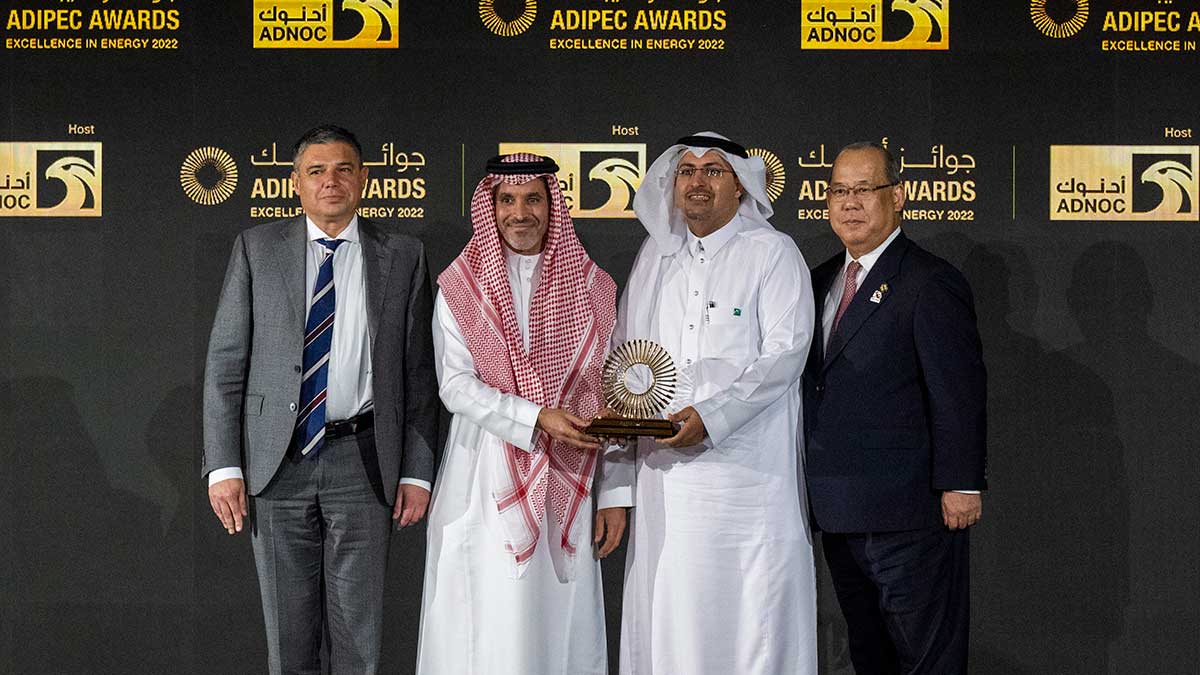 ADIPEC award winner from Aramco