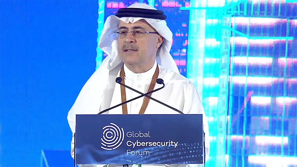 Amin Nasser Aramco CEO at cybersecurity forum in Riyadh