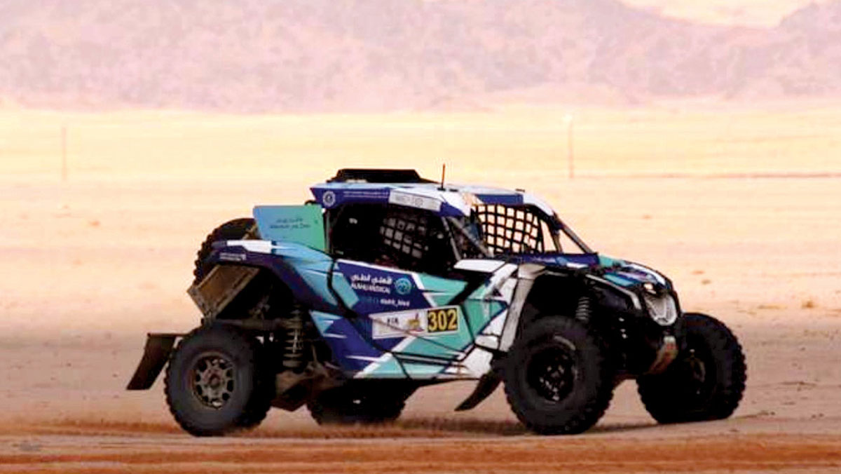 Aramcon Tariq S. AlRammah races in the Hail Rally