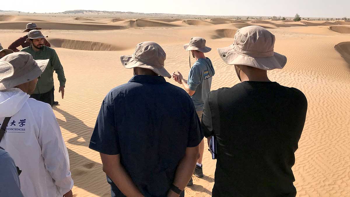 Aramco Americas field seminar sedimentation and reservoir properties of barchan dunes