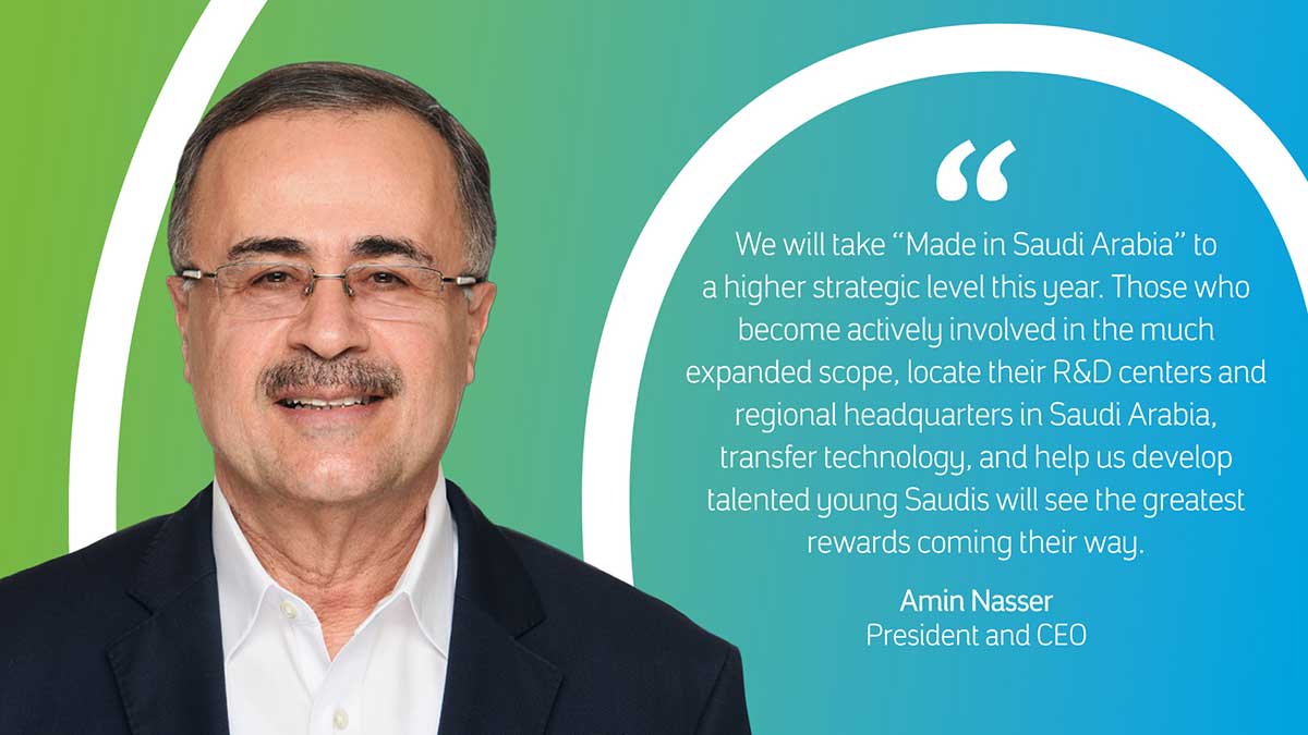 Aramco CEO Amin Nasser on iktva and the value chain improvement