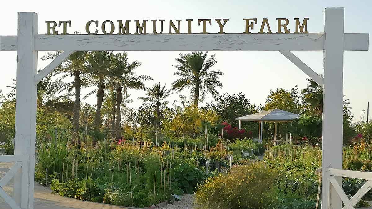 RT Community Farm entrance