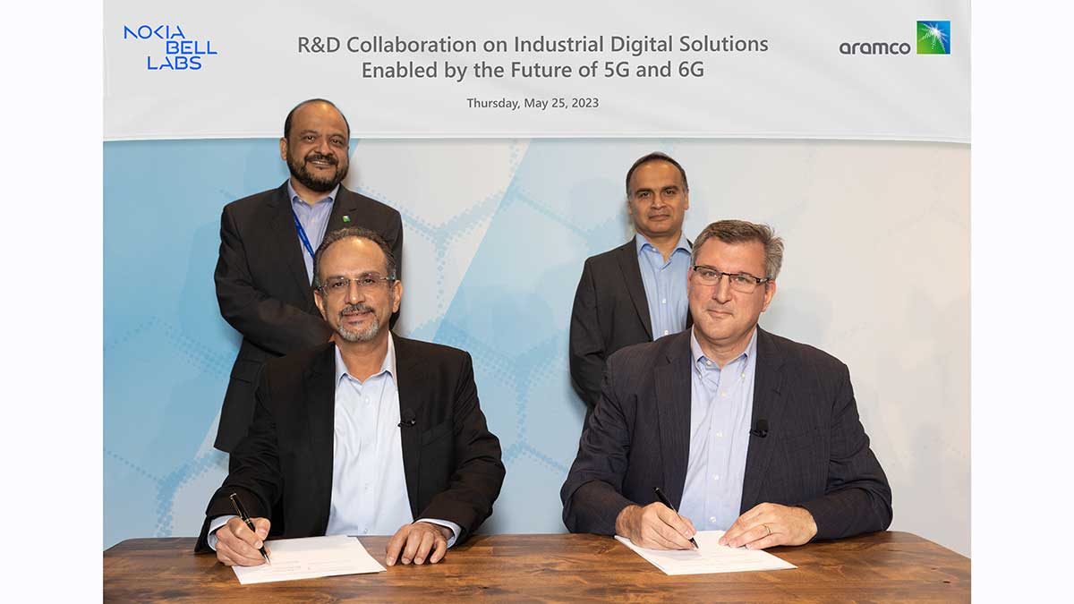 Nabil A. Al-Nuaim MOU for a collaboration project with Nokia Bell labs on advanced technology at F7 launch in California