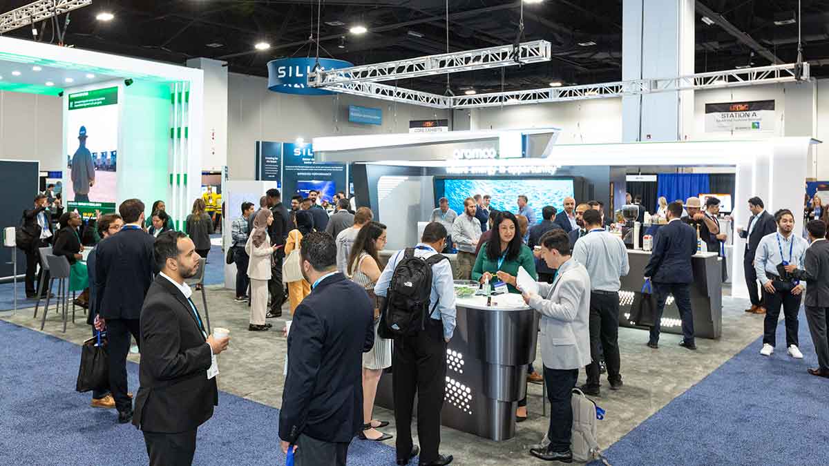 URTeC busy pavilion