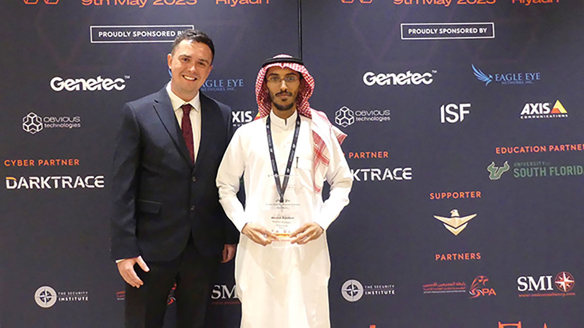 Meshal A. Aljohani Aramco young security professional of the year