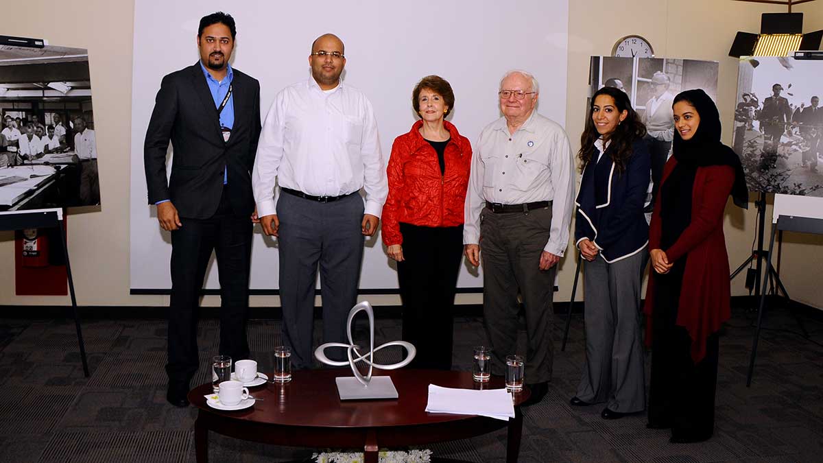 Frank Jungers and wife with YLAB team