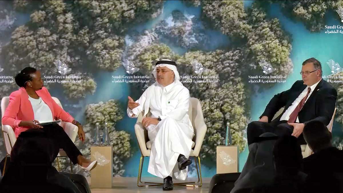 Aramco president and CEO Amin Nasser at SGI in Dubai