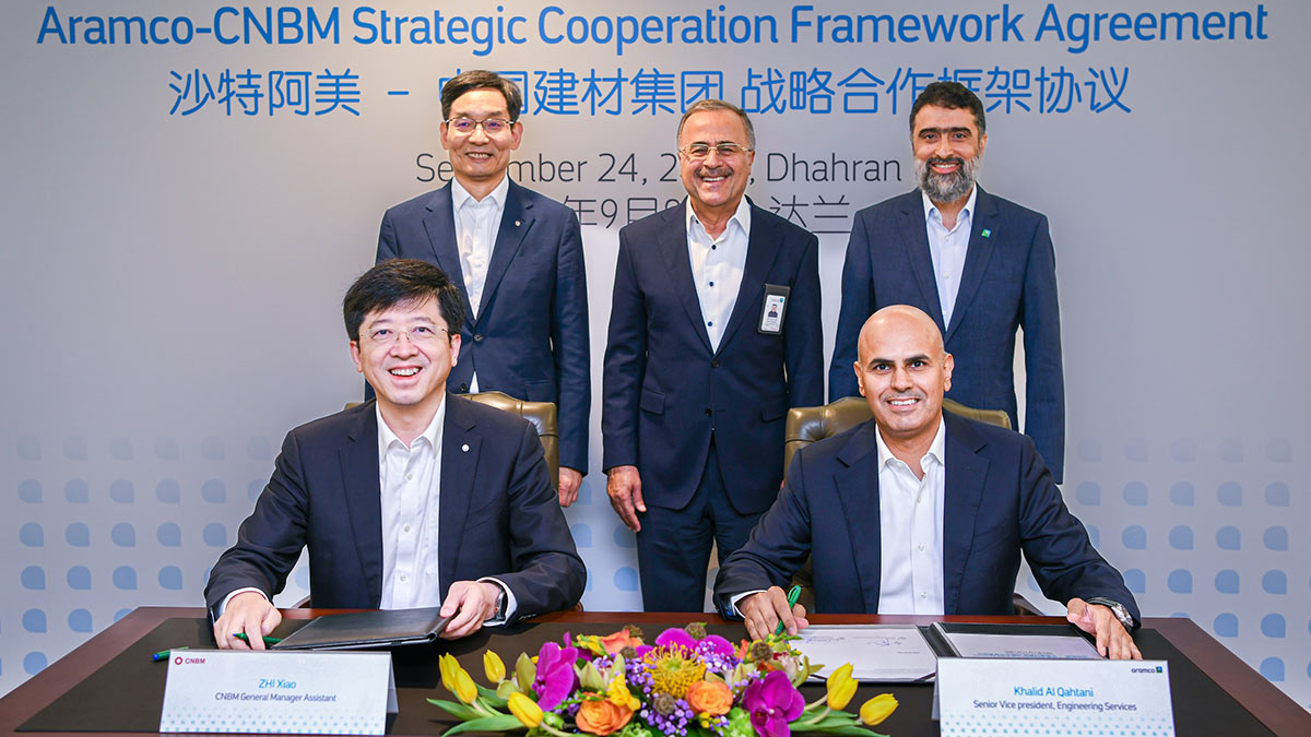 Aramco and China National Building Material Group announce strategic collaboration