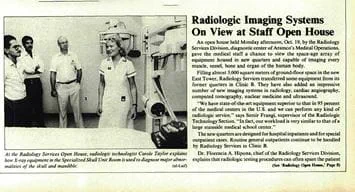 This Day in History (1987): Radiologic imaging systems on view at staff open house